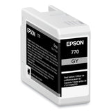 Epson® T770720 (T770) UltraChrome PRO10 Ink, 25 mL, Gray (EPST770720) Each