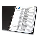 Avery® Customizable Table of Contents Ready Index Black and White Dividers, 31-Tab, 1 to 31, 11 x 8.5, White, 6 Sets (AVE11827) Pack of 6