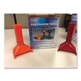 CONTROLTEK® Coin Counting Tubes, Dimes, Nickels, Pennies, Quarters, One Full Wrapper/Tube Coin Capacity (CNK560077) Each