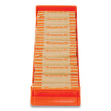 CONTROLTEK® Stackable Plastic Coin Tray, Quarters, 10 Compartments, Denomination and Capacity Etched On Side, Stackable, Orange (CNK560563EA) Each