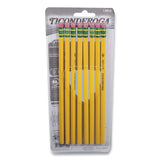 Dixon Tri-Write Triangular Pencil, HB (#2), Black Lead, Yellow Barrel, 8/Pack (DIX13852) Pack of 8