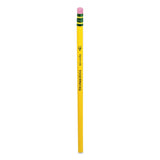 Dixon Tri-Write Triangular Pencil, HB (#2), Black Lead, Yellow Barrel, 8/Pack (DIX13852) Pack of 8