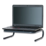 Mind Reader Metal Monitor Stand Riser for Computer, 14.88" x 11.33" x 4.21", Black, Supports 44 lbs (EMS2METMONSTBLK) Each