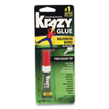 Krazy Glue® Maximum Bond Krazy Glue, Precision Tip, 0.14 oz, Dries Clear (EPIKG48448MR) Each