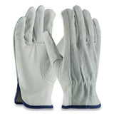 PIP Top-Grain Leather Drivers Gloves with Shoulder-Split Cowhide Leather Back, X-Large, Gray (PID68161SBXL) 1 Pair