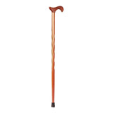 Brazos™ Twisted T-Handle Cane Wood 34 Inch Height Wood Grain (1229011_EA) 1/EA