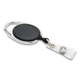 SICURIX® Quick Clip Card Reels, 30" Extension, Oval, Black (SRXBAU68754) Each