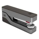 TRU RED™ Premium Desktop Half Strip Stapler, 30-Sheet Capacity, Gray/Black (TUD24418186) Each