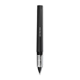 TRU RED™ Roller Ball Pen, Stick, Fine 0.5 mm Needle Tip, Black Ink, Black/Clear Barrel, Dozen (TUD24419533)