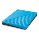 WD MY PASSPORT External Hard Drive, 2 TB, USB 3.2, Sky Blue (WDCBYVG0020BBL) Each
