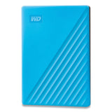 WD MY PASSPORT External Hard Drive, 2 TB, USB 3.2, Sky Blue (WDCBYVG0020BBL) Each