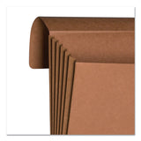 Smead™ Extra-Wide Expanding Wallets with Elastic Cord, 5.25" Expansion, 1 Section, Elastic Cord Closure, Legal Size, Redrope (SMD71189) Each