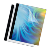 Fellowes® Thermal Binding System Presentation Covers, Clear, 121 to 180 Sheet Capacity, 11 x 8.5, Unpunched, 10/Pack (FEL5256801) Pack of 10
