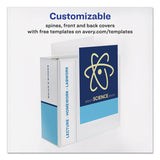Avery® Durable View Binder with DuraHinge and EZD Rings, 3 Rings, 5" Capacity, 11 x 8.5, White, (9901) (AVE09901) Each
