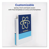 Avery® Durable View Binder with DuraHinge and Slant Rings, 3 Rings, 1" Capacity, 11 x 8.5, White (AVE17012) Each