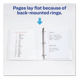 Avery® Legal Durable View Binder with Round Rings, 3 Rings, 1" Capacity, 14 x 8.5, White (AVE16500) Each