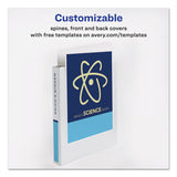 Avery® Durable View Binder with DuraHinge and EZD Rings, 3 Rings, 1" Capacity, 11 x 8.5, White, (9301) (AVE09301) Each