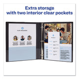 Avery® Mini Size Durable View Binder with Round Rings, 3 Rings, 0.5" Capacity, 8.5 x 5.5, Black (AVE27725) Each