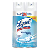 LYSOL® Brand Disinfectant Spray, Crisp Linen, 19 oz Aerosol Spray, 2/Pack, 4 Packs/Carton (RAC99608CT) Case of 8