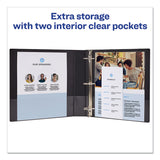 Avery® Durable Non-View Binder with DuraHinge and Slant Rings, 3 Rings, 1.5" Capacity, 11 x 8.5, Green (AVE27353) Each