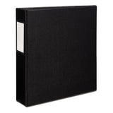Avery® Durable Non-View Binder with DuraHinge and EZD Rings, 3 Rings, 2" Capacity, 11 x 8.5, Black, (8502) (AVE08502) Each