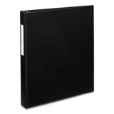 Avery® Durable Non-View Binder with DuraHinge and EZD Rings, 3 Rings, 1" Capacity, 11 x 8.5, Black, (8302) (AVE08302) Each