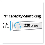 Avery® Durable Non-View Binder with DuraHinge and Slant Rings, 3 Rings, 1" Capacity, 11 x 8.5, Red (AVE27201) Each