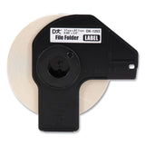 Brother Die-Cut File Folder Labels, 0.66 x 3.4, White, 300 Labels/Roll, 3 Rolls/Pack (BRTDK12033PK) Pack of 3