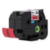 Brother P-Touch® TZe Standard Adhesive Laminated Labeling Tape, 1.4" x 26.2 ft, Black on Red (BRTTZE461CS) Each