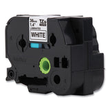 Brother P-Touch® TZe Standard Adhesive Laminated Labeling Tape, 1.4" x 26.2 ft, Black on Matte White (BRTTZEM261) Each