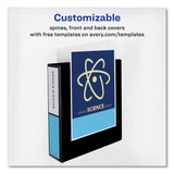 Avery® Showcase Economy View Binder with Round Rings, 3 Rings, 2" Capacity, 11 x 8.5, Black (AVE19700) Each
