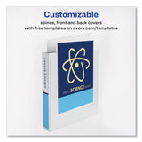 Avery® Showcase Economy View Binder with Round Rings, 3 Rings, 1.5" Capacity, 11 x 8.5, White (AVE19651) Each