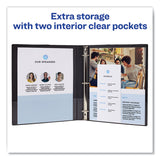 Avery® Economy Non-View Binder with Round Rings, 3 Rings, 1" Capacity, 11 x 8.5, Blue, (3300) (AVE03300) Each