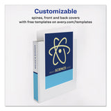Avery® Economy View Binder with Round Rings , 3 Rings, 1.5" Capacity, 11 x 8.5, White, (5726) (AVE05726) Each