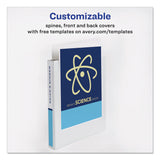 Avery® Economy View Binder with Round Rings , 3 Rings, 1" Capacity, 8.5 x 5.5, White, (5806) (AVE05806) Each