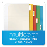 Cardinal® Poly Ring Binder Pockets, 8.5 x 11, Letter, Assorted Colors, 5/Pack (CRD84009) 1 Case of 5