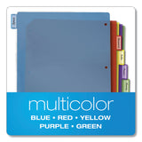 Cardinal® Poly Index Dividers, 8-Tab, 11 x 8.5, Assorted, 4 Sets (CRD84019) Set of 8