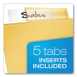 Cardinal® Poly Ring Binder Pockets, 8.5 x 11, Letter, Assorted Colors, 5/Pack (CRD84009) 1 Case of 5