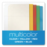 Cardinal® Poly Ring Binder Pockets, 8.5 x 11, Assorted Colors, 5/Pack (CRD84007) 1 Case of 5
