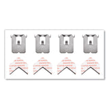 3M Claw Drywall Picture Hanger, Holds 25 lbs, 4 Hooks and 4 Spot Markers, Stainless Steel (MMM3PH25M4ES) Pack Of 24