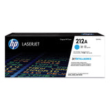 HP HP 212A, (W2121A) Cyan Original LaserJet Toner Cartridge (HEWW2121A) Each