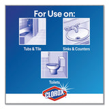 Clorox® Bleach Foamer Bathroom Spray, Original, 30 oz Spray Bottle, 9/Carton (CLO30614) Case of 4
