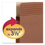 Smead™ Easy Grip Pockets, 3.5" Expansion, Letter Size, Redrope, 25/Box (SMD73208) Box of 25