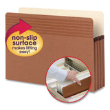 Smead™ Easy Grip Pockets, 3.5" Expansion, Legal Size, Redrope, 25/Box (SMD73210) Box of 25