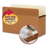 Smead™ Easy Grip Pockets, 5.25" Expansion, Legal Size, Redrope, 10/Box (SMD73211) Box of 10