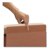 Smead™ Easy Grip Pockets, 3.5" Expansion, Legal Size, Redrope, 25/Box (SMD73210) Box of 25