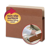 Smead™ Easy Grip Pockets, 3.5" Expansion, Letter Size, Redrope, 25/Box (SMD73208) Box of 25