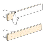 Urofoam® Adhesive Foam Strips 1 Sided, NonSterile, 0.09 X 1 X 5.75 Inch (668137_BX) 50/BX