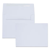 Quality Park™ Greeting Card/Invitation Envelope, A-6, Square Flap, Gummed Closure, 4.75 x 6.5, White, 100/Box (QUA36417) Box of 100