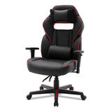 Alera® Racing Style Ergonomic Gaming Chair, Supports 275 lb, 15.91" to 19.8" Seat Height, Black/Red Trim Seat/Back, Black/Red Base (ALEGM4136) Each
